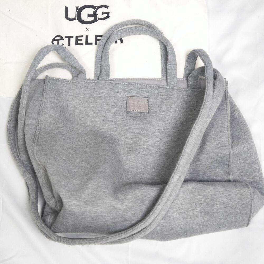 UGG x Telfar Heather Gray Tote Bag Minimalist Streetwear Luxury - Picture 2 of 8